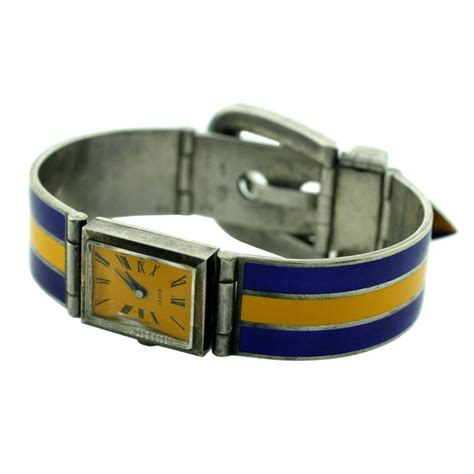 antique silver gucci enamel watch|Luxury Designer Luxury Watches .